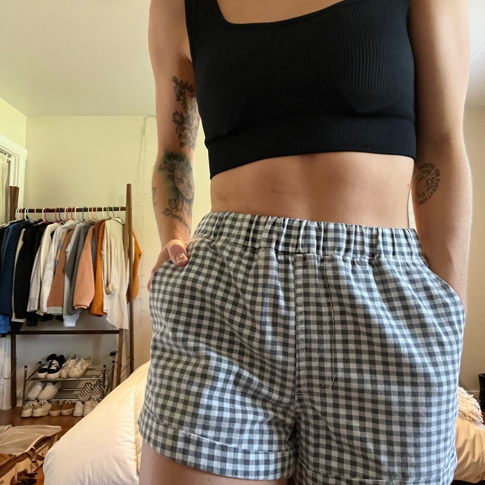 Checkered shorts